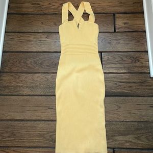 Express yellow dress